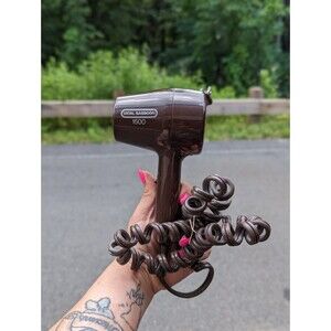 VTG Vidal Sassoon VS222 Professional Brown Folding Travel Hair Dryer TESTED